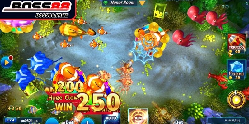 Bắn Cá Tiểu Tiên Cá Boss8 - Săn Boss Và Thu Thưởng Tối Đa 3 Chuyển đổi súng linh hoạt